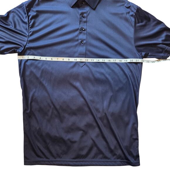 Collars & Co. Semi-spread Collar Polo, Navy Blue Size Large NEW - Picture 6 of 11